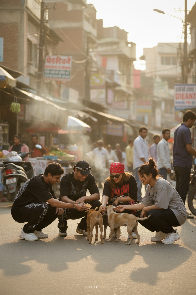 Snook Feeds Strays 🐶✨